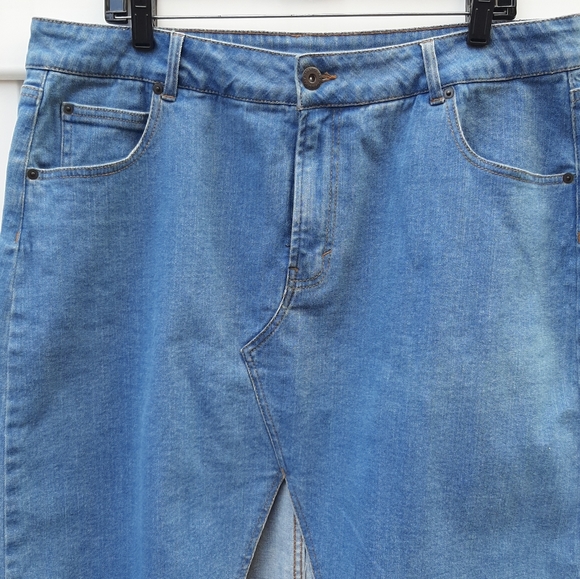 Denim Pencil Skirt Size 18 - Picture 3 of 4